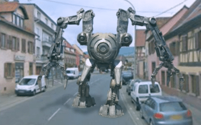 Un robot dans les rues de Marlenheim