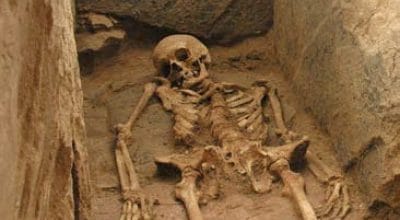 Squelette humain d'une sépulture à Odratzheim